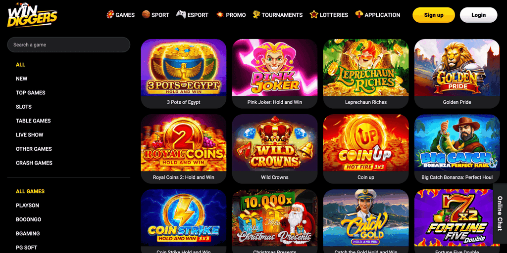 Win Diggers Online Casino Evaluation